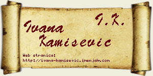 Ivana Kamišević vizit kartica